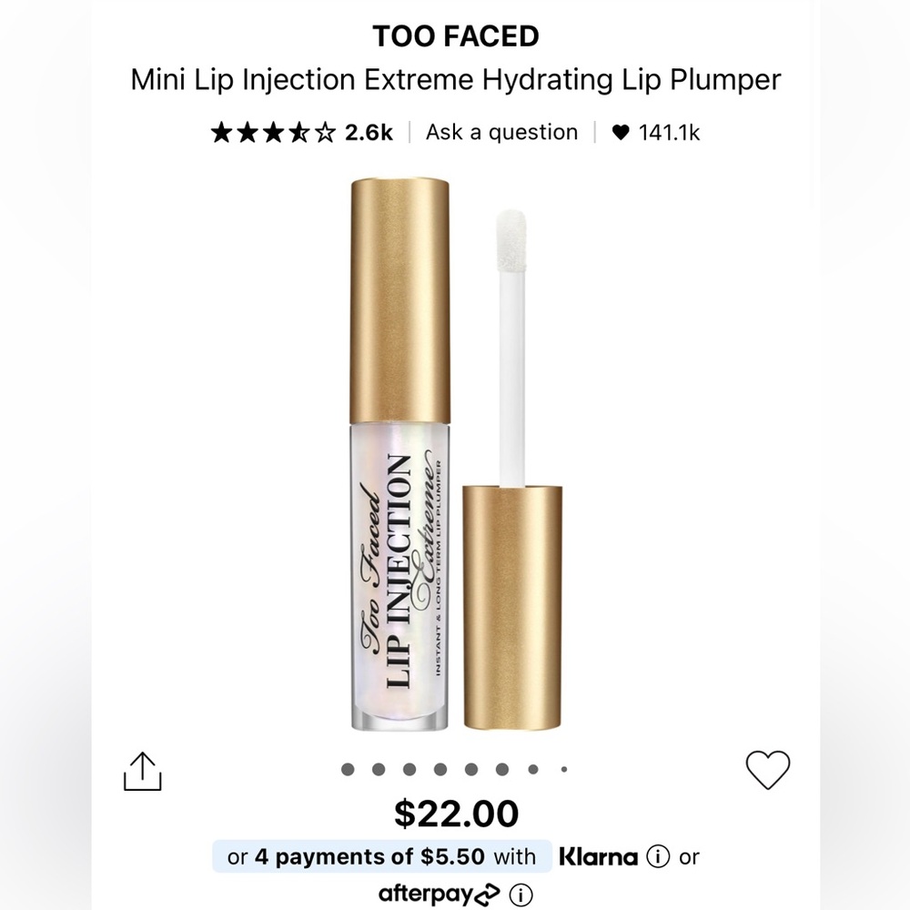 X2 Too Faced Mini Lip Injection gloss - Picture 3 of 3